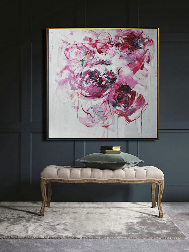 Extra Large Abstract Painting On Canvas,Abstract Landscape Painting,Large Canvas Art