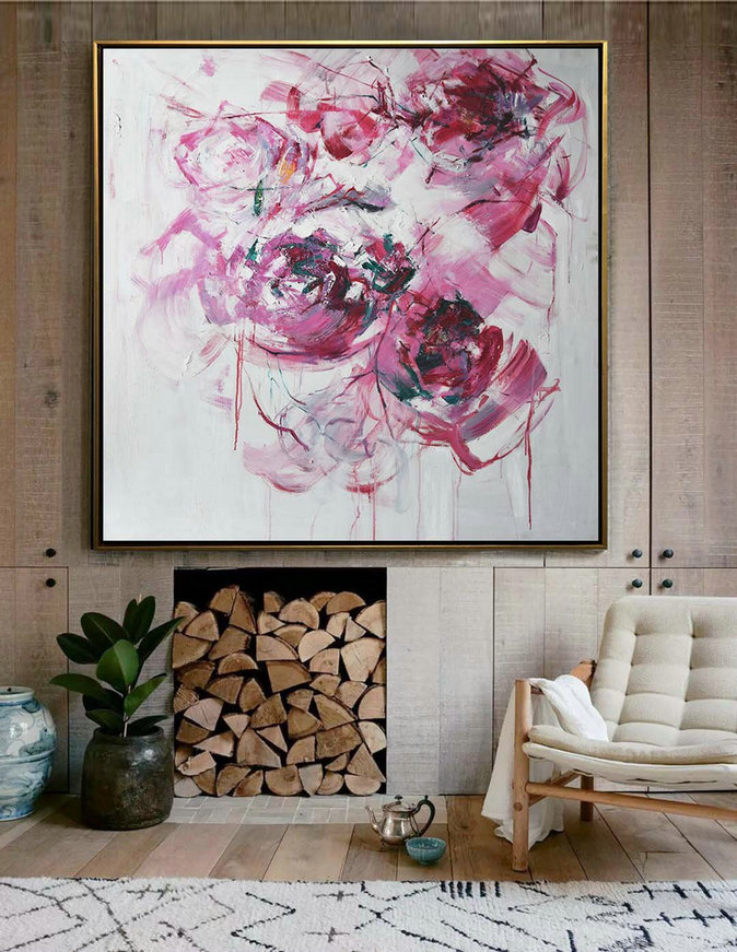 Extra Large Abstract Painting On Canvas,Abstract Landscape Painting,Large Canvas Art