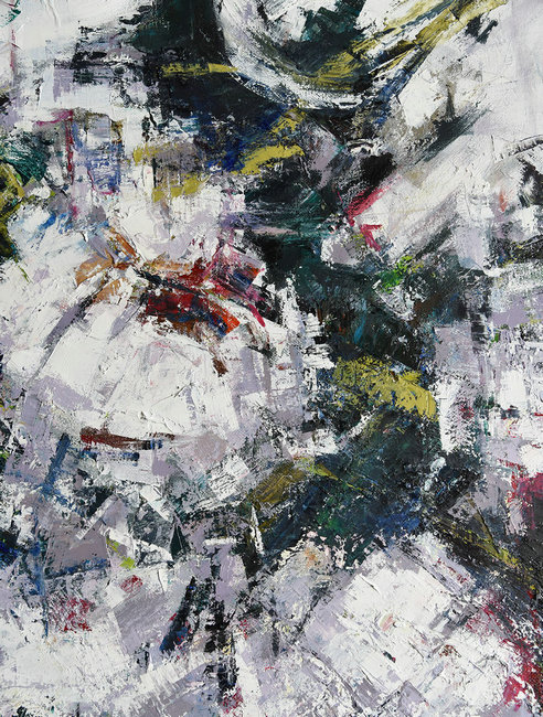 Abstract Painting Extra Large Canvas Art,Horizontal Abstract Landscape Oil Painting On Canvas,Extra Large Canvas Painting