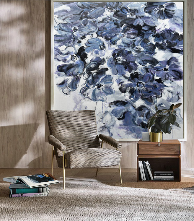 Hand Painted Extra Large Abstract Painting,Horizontal Abstract Landscape Oil Painting On Canvas,Modern Wall Decor