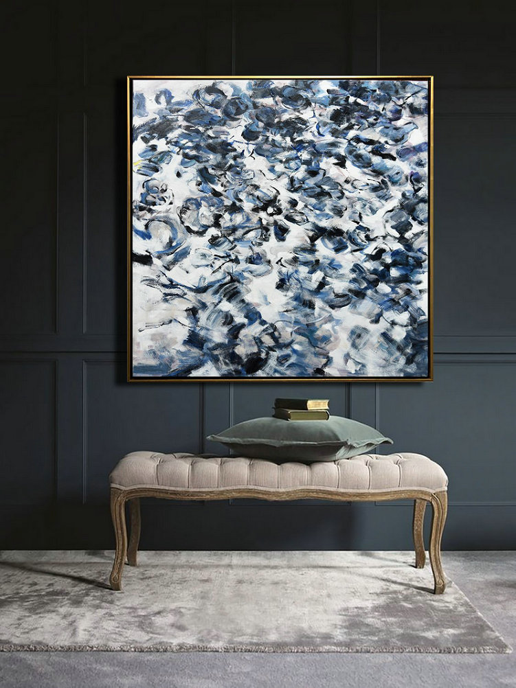 Abstract Painting Extra Large Canvas Art,Horizontal Abstract Landscape Oil Painting On Canvas,Canvas Wall Paintings