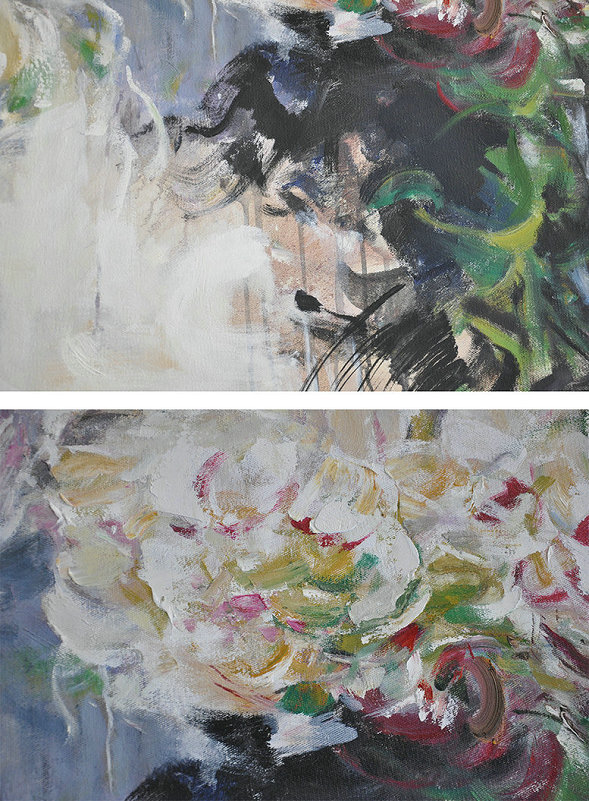 Extra Large Canvas Art,Set Of 2 Abstract Landscape Painting On Canvas, Free Shipping Worldwide,Abstract Painting Modern Art