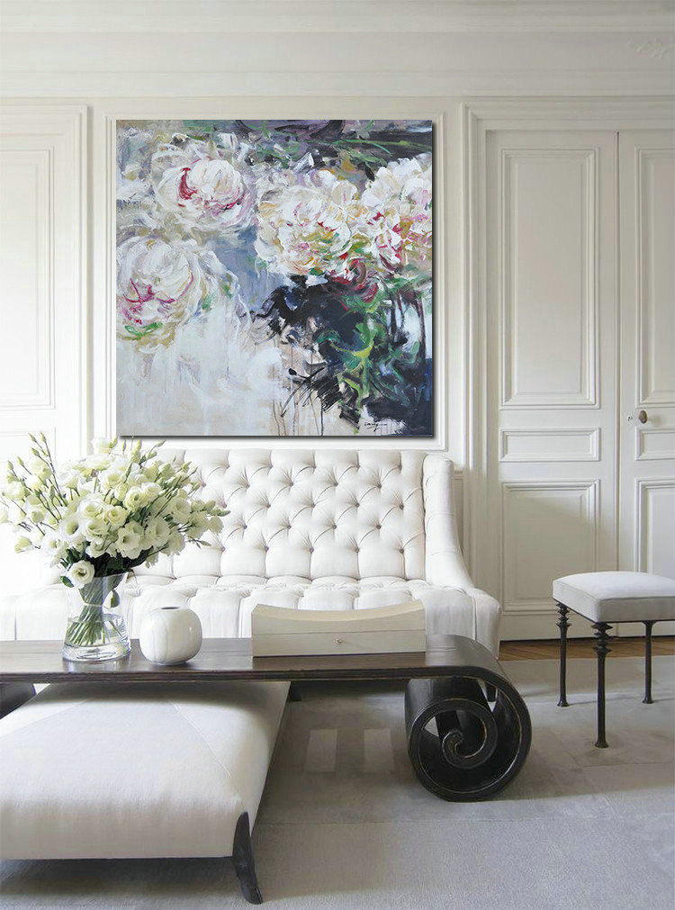 Extra Large Canvas Art,Set Of 2 Abstract Landscape Painting On Canvas, Free Shipping Worldwide,Abstract Painting Modern Art