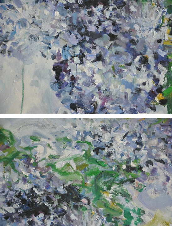 Large Abstract Art,Horizontal Abstract Landscape Oil Painting On Canvas,Contemporary Wall Art