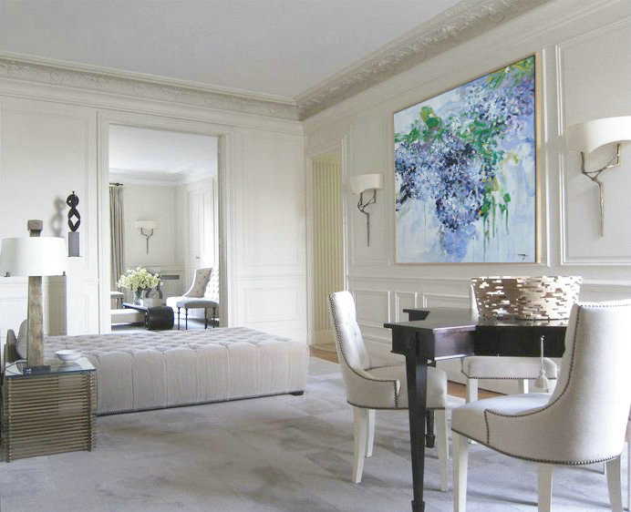 Large Abstract Art,Horizontal Abstract Landscape Oil Painting On Canvas,Contemporary Wall Art