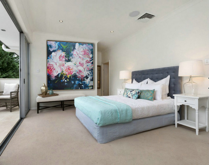Extra Large Acrylic Painting On Canvas,Horizontal Abstract Landscape Oil Painting On Canvas,Size Extra Large Abstract Art