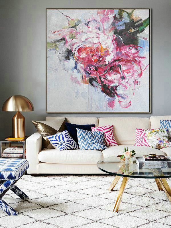 Original Artwork Extra Large Abstract Painting,Horizontal Abstract Landscape Oil Painting On Canvas,Large Canvas Art,Modern Art Abstract Painting