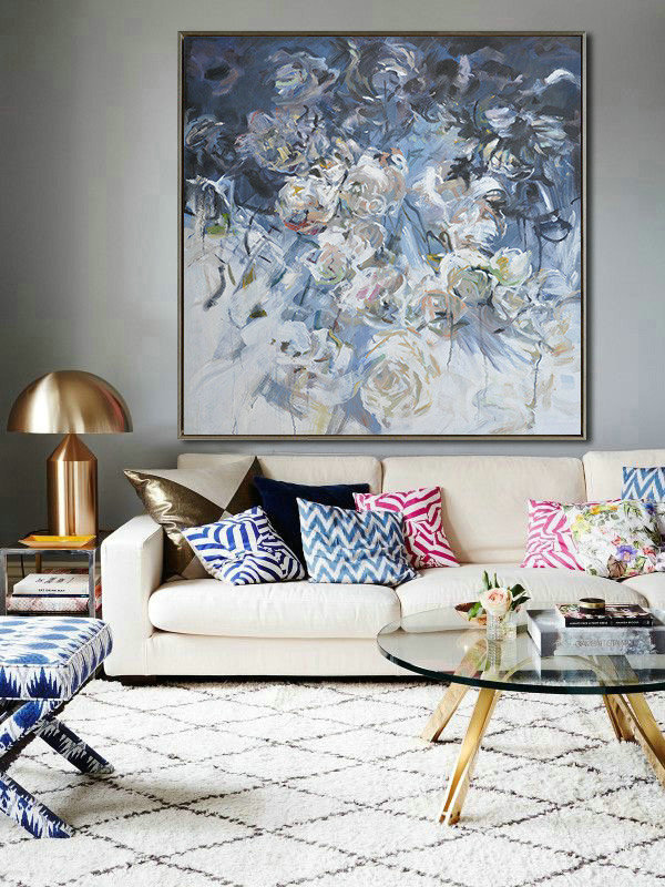 Hand Made Abstract Art,Abstract Landscape Oil Painting,Hand Painted Aclylic Painting On Canvas