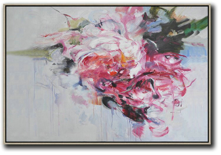 Handmade Large Painting,Panoramic Abstract Landscape Painting,Modern Living Room Decor Handmade Large Painting,Panoramic Abstract Landscape Painting,Modern Living Room Decor