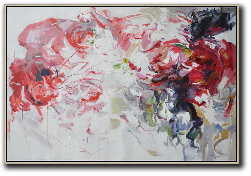Huge Abstract Painting On Canvas,Abstract Landscape Oil Painting,Artwork For Sale