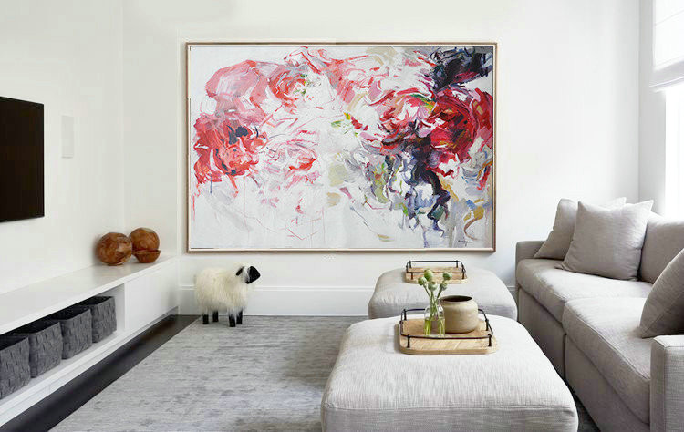 Huge Abstract Painting On Canvas,Abstract Landscape Oil Painting,Artwork For Sale