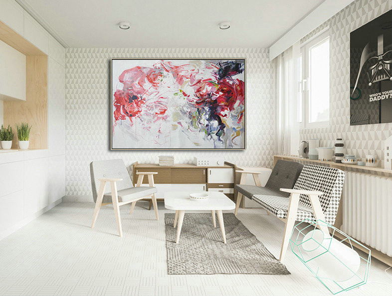 Huge Abstract Painting On Canvas,Abstract Landscape Oil Painting,Artwork For Sale