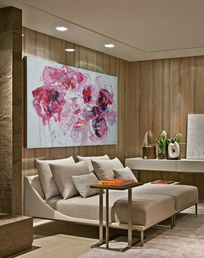 Handmade Painting Large Abstract Art,Abstract Landscape Oil Painting,Modern Canvas Art