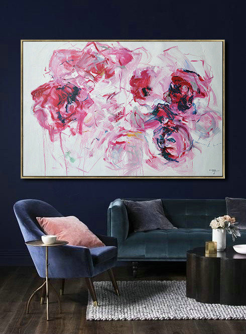 Handmade Painting Large Abstract Art,Abstract Landscape Oil Painting,Modern Canvas Art