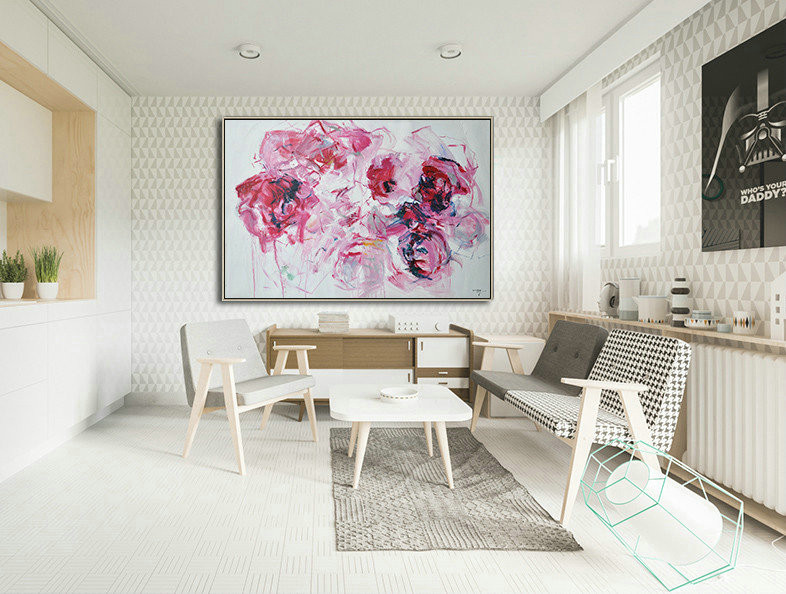 Handmade Painting Large Abstract Art,Abstract Landscape Oil Painting,Modern Canvas Art