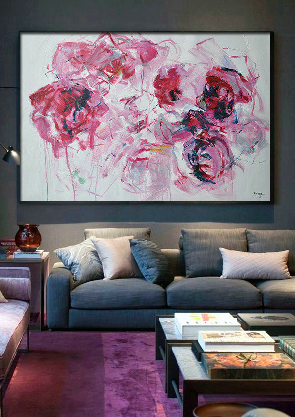 Handmade Painting Large Abstract Art,Abstract Landscape Oil Painting,Modern Canvas Art