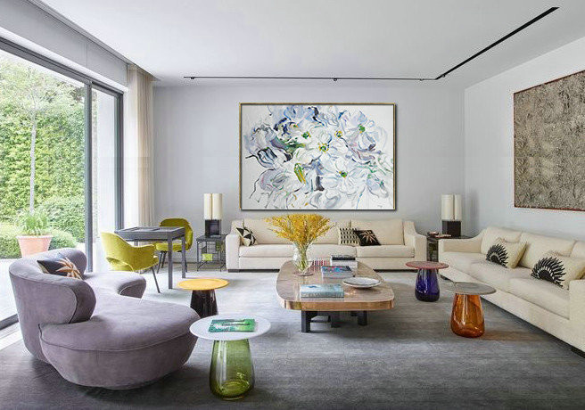Handmade Large Contemporary Art,Abstract Landscape Painting,Oversized Canvas Art