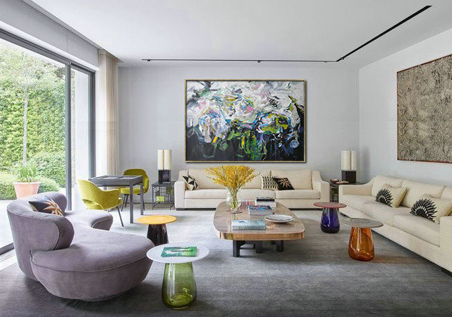 Original Painting Hand Made Large Abstract Art,Horizontal Abstract Landscape Oil Painting On Canvas,Abstract Oil Painting