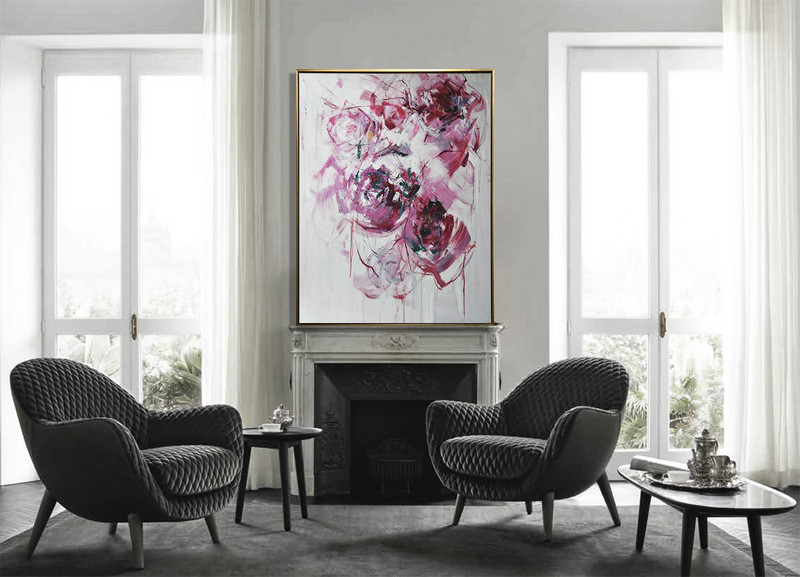 Original Artwork Extra Large Abstract Painting,Abstract Landscape Painting,Hand Paint Large Art