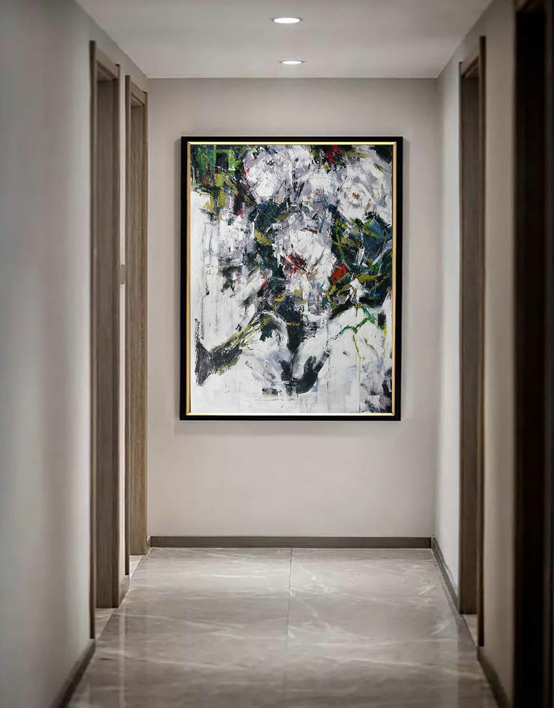 Extra Large 72" Acrylic Painting,Abstract Landscape Painting,Hand Painted Acrylic Painting