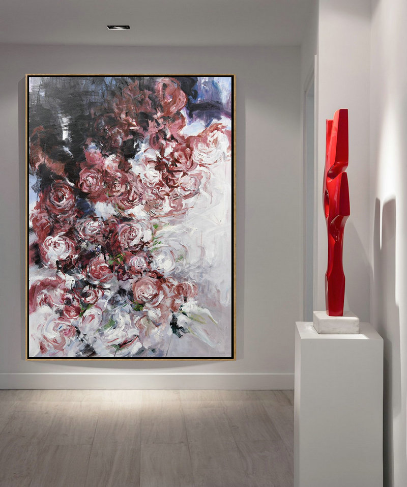 Large Abstract Art,Abstract Landscape Painting,Original Art