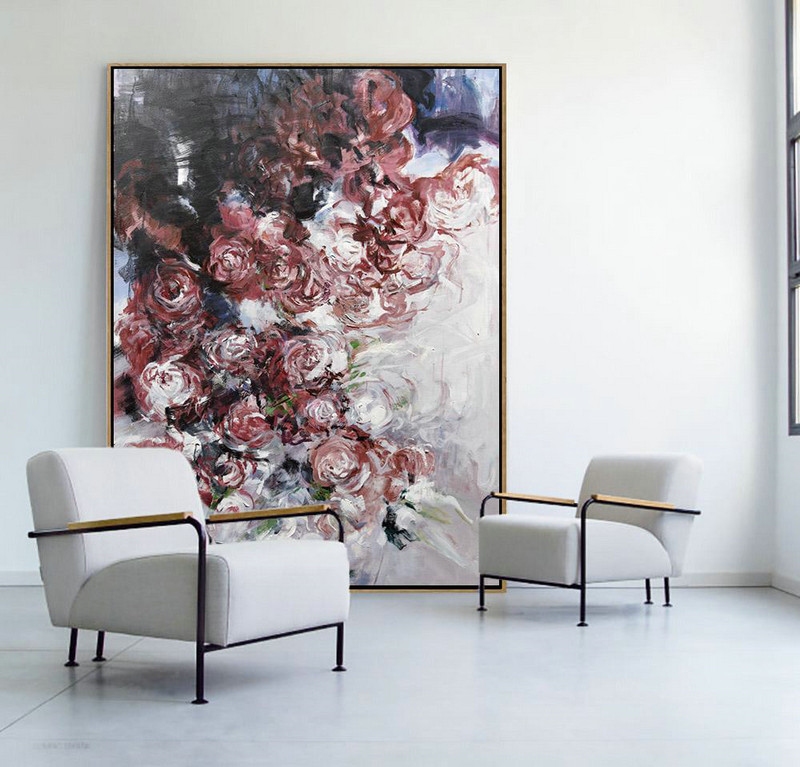 Large Abstract Art,Abstract Landscape Painting,Original Art