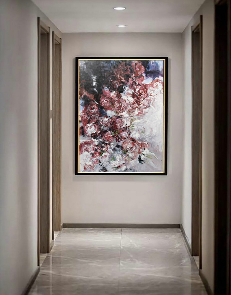 Large Abstract Art,Abstract Landscape Painting,Original Art
