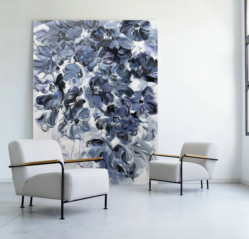 Extra Large Textured Painting On Canvas,Abstract Landscape Painting,Oversized Canvas Art
