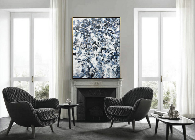 Extra Large Textured Painting On Canvas,Abstract Landscape Painting,Oversized Canvas Art