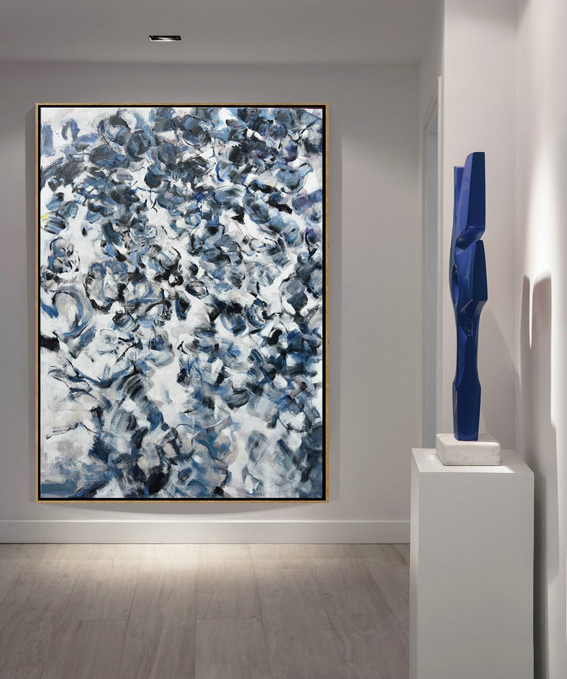 Extra Large Textured Painting On Canvas,Abstract Landscape Painting,Oversized Canvas Art